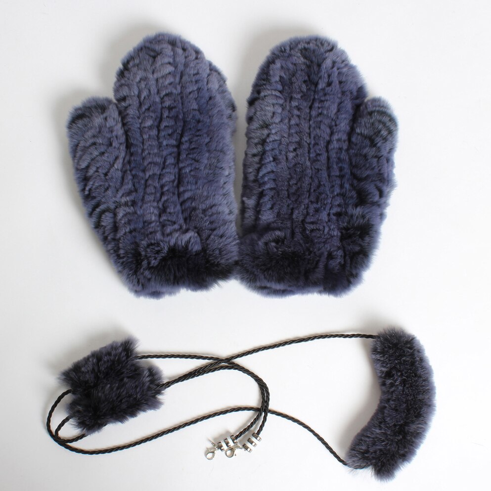russland Frauen Winter betroffen 100% Natürliche Rex Kaninchen Pelz Handschuhe Dame Handgemachte Starke Warme Weiche Rex Kaninchen Pelz Handschuhe