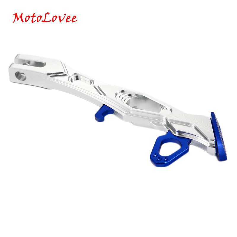 MotoLovee-CNC alumínio liga Kickstand para motocicleta, suporte lateral para Scooter, Street Standard