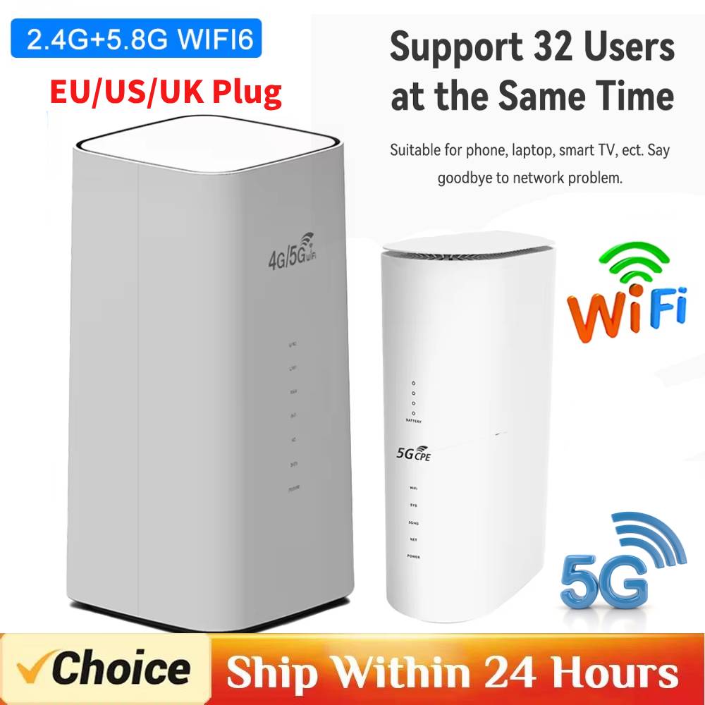 CPF101-E 4G LTE WiFi Router 4G/5G CPE Router with SIM Card Slot 300Mbps WiFi Wireless Modem Home Office WiFi Hotspot Router