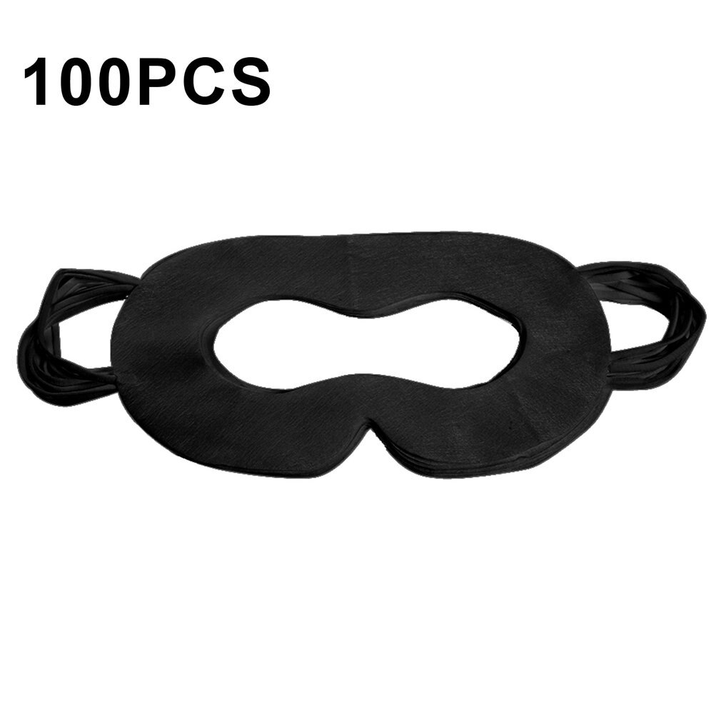 100 Stuks Wegwerp Virtual Reality Cover Hygiënisch Masker Eye Mask Gezicht Bescherming Te Absorberen Zweet Voor 3D Virtual Reality: Black