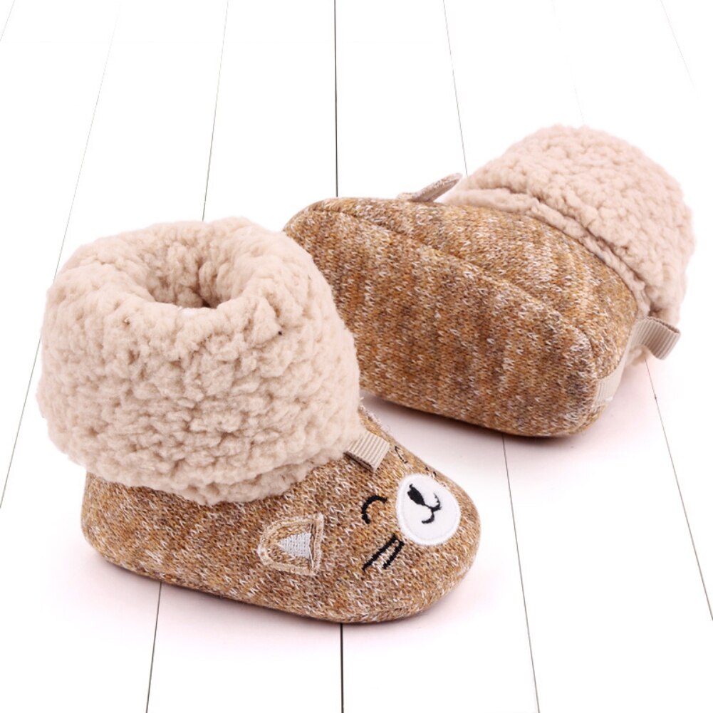 Winter Warm Baby Meisjes Boysboots Leuke Kat Dier Breien Booties Super Baby Peuter Schoenen 0-18 M