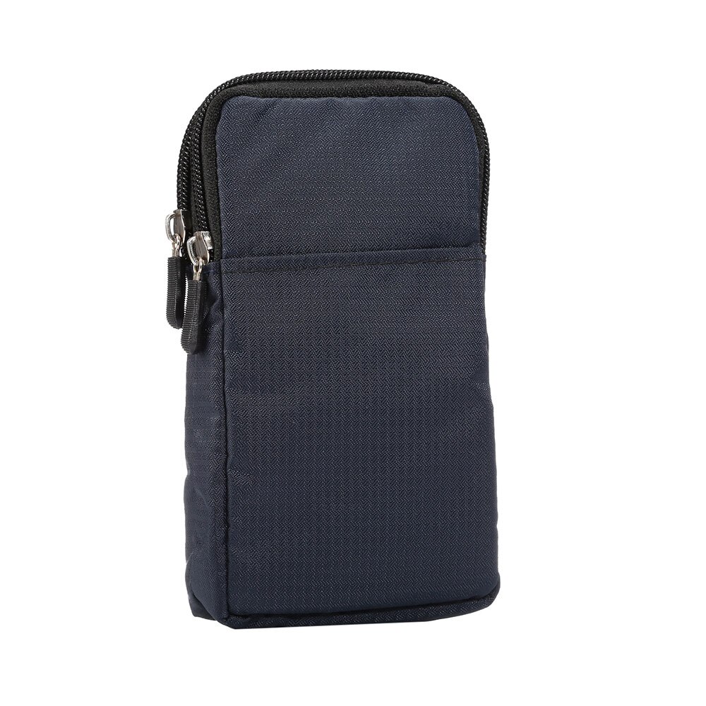 Universal nylon Handy Geldbörse Brieftasche Leinwand Große Tasche Frauen Kleine Umhängetasche Geldbörse Taschen männer taschen Geeignet für jede telefon: XL for 6.3-6.9 inch / Blau