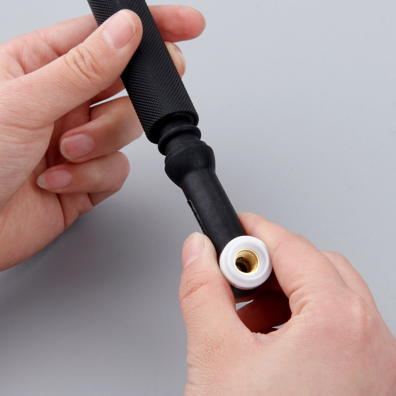 DRELD 1Pc 125Amp Air-cooled TIG Welding Torch Straight Head Body for WP-9P SR-9P Series Welding Machine Working