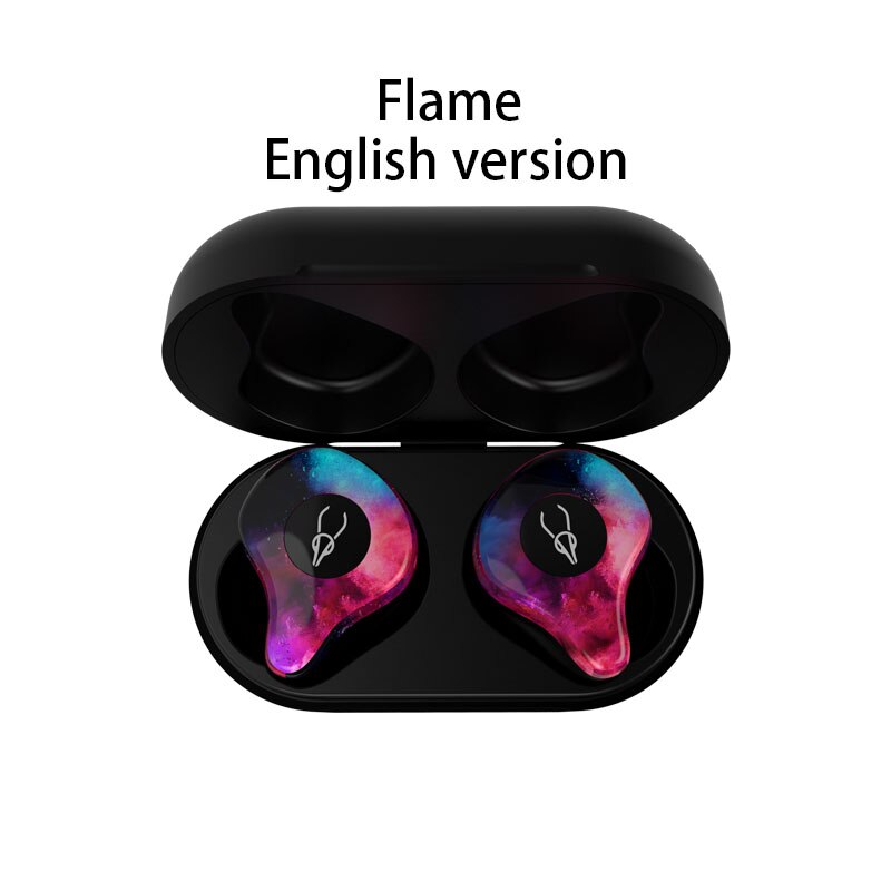 Sabbat X12 pro Wireless Earbuds Earphones Bluetooth Headset Sport Hifi Headphones Handsfree Waterproof earphone With Charging: Flame