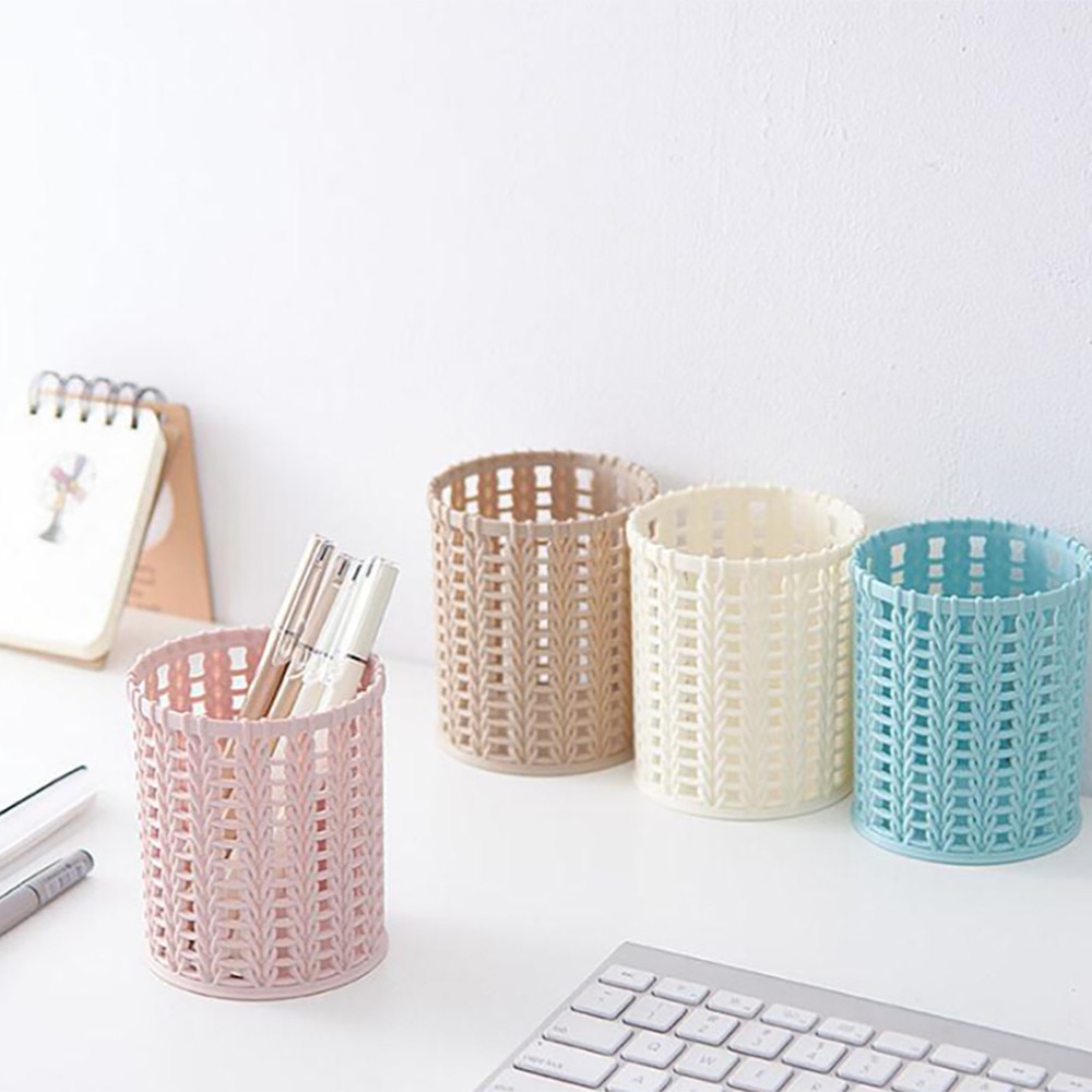 Panier compact en plastique pour cuisine, salle de bain, bureau, organisateur de bureau, porte-stylo, trousse à crayons pour employé de bureau ou étudiant  a30