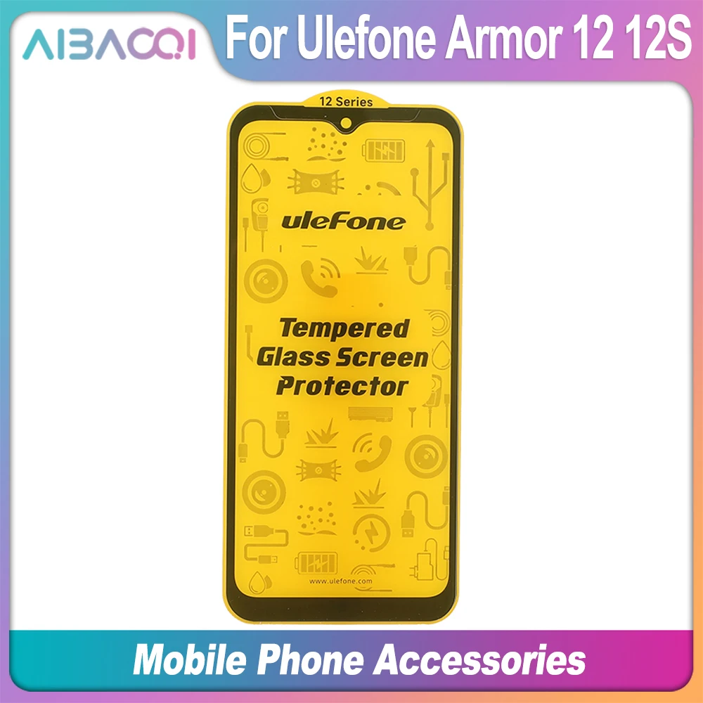 AiBaoQi Brand Glass Film For Ulefone Armor 12/12S 13 14/14 Pro 16 Pro Armor 21/22/23 Ultra/ 26 Ultra Clear Screen Protector: CRIMSON