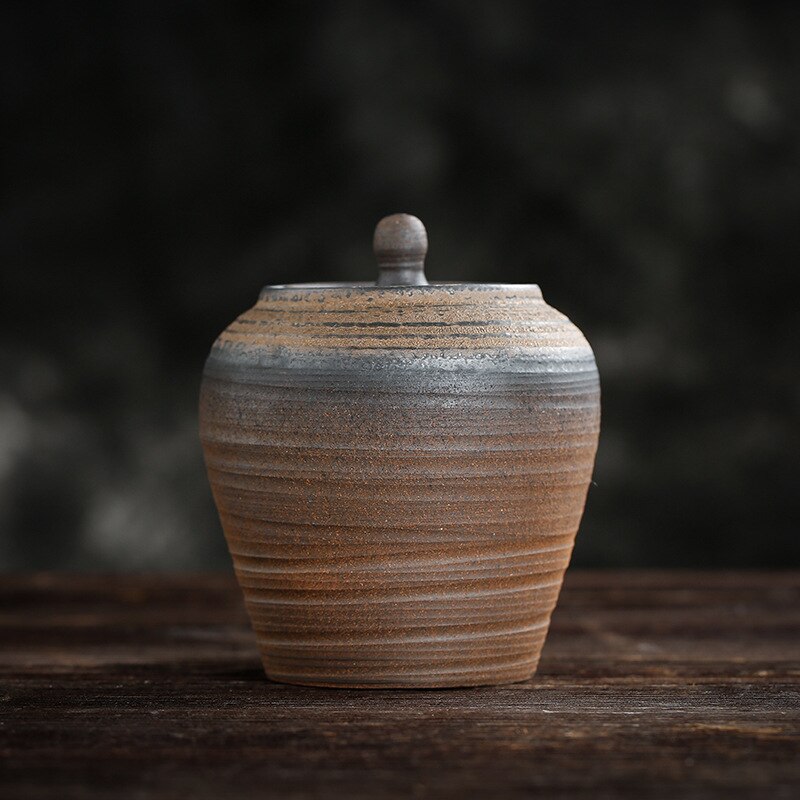 Tea Containers Vintage Wood Burning Tea Storage Po... – Grandado