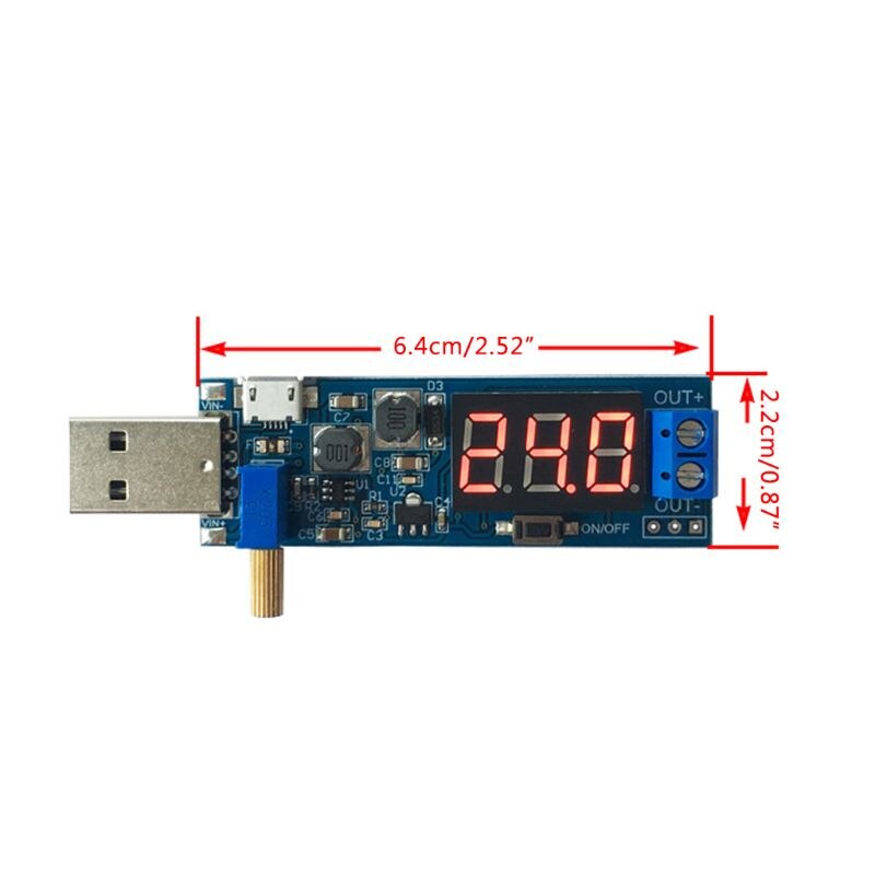 DC-DC 5V naar 1.2 V-24 V USB Step UP/Down Voedingsmodule Verstelbare Converter