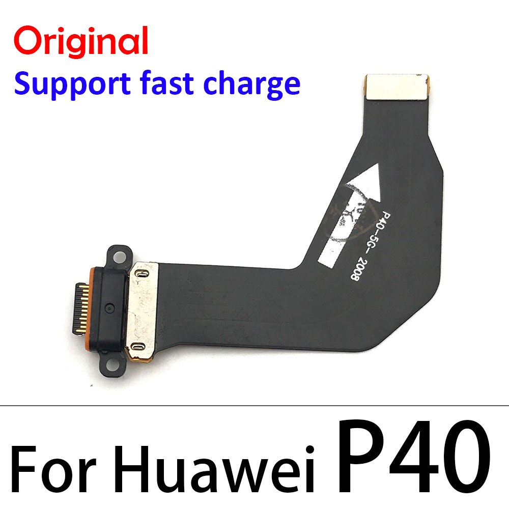 100% Origineel Voor Huawei P9 P10 P20 P30 Pro Lite Plus P20Pro P40 Lite E Usb Opladen Socket Port Dock lader Connector Board: P40  Original