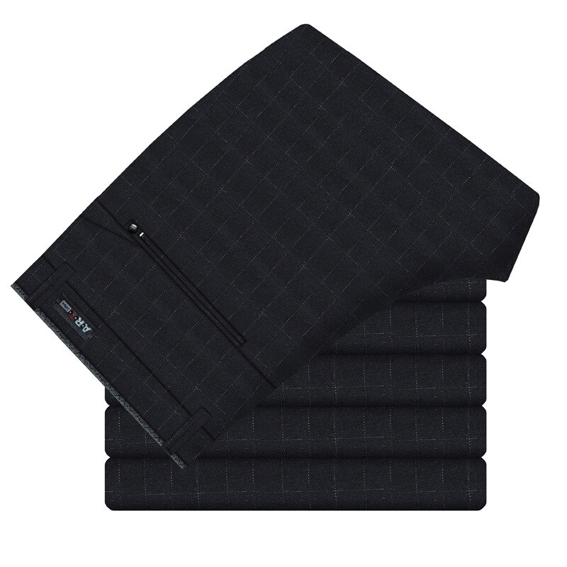 Icpans Fomal Pak Broek Mannen Zomer Kantoor Jurk Broek Heren Kleding Straight Plaid Pak Broek Bruiloft