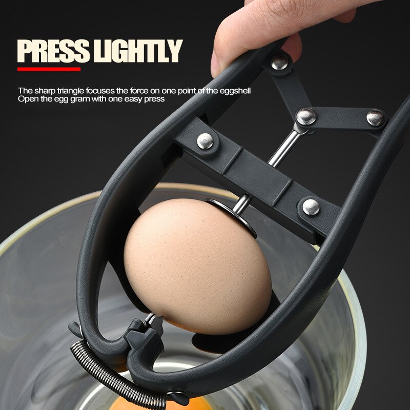 2 In 1 Stainless Steel Eggshell Opener Scissor Cracker Egg Yolk White Separator Eggshell Breaker Cutter Egg Cracker Separator