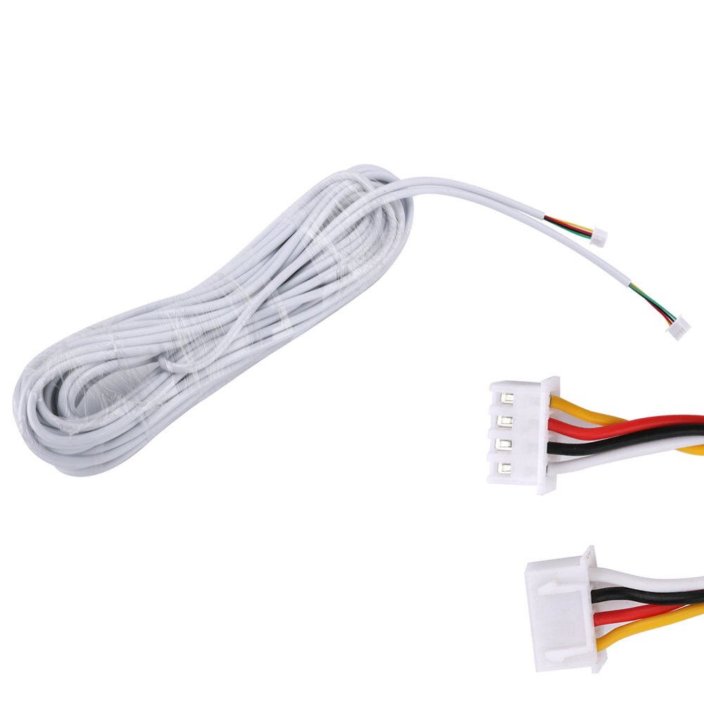 15 M 2.54*4 P 4 draad kabel voor video intercom Kleur Video Deurtelefoon deurbel bedraad Intercom kabel