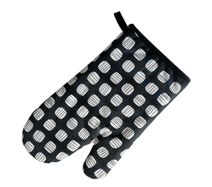 1Pcs Ovenwant Magnetron Koken Handschoenen Keuken Potholder Heet Oppervlak Handler Dikke Isolatie Oven Handschoenen: D001