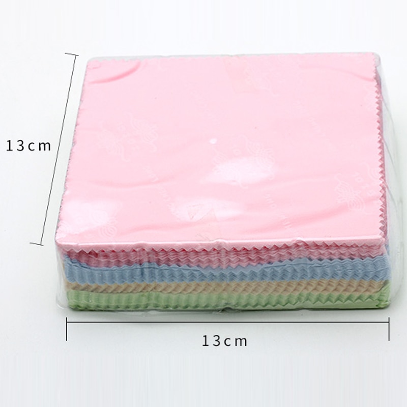 Chiffon pour lunettes en microfibre, 10 pièces/lot, pour appareil photo, lentille, lunettes de soleil, nettoyage d'appareil photo, 13x13cm