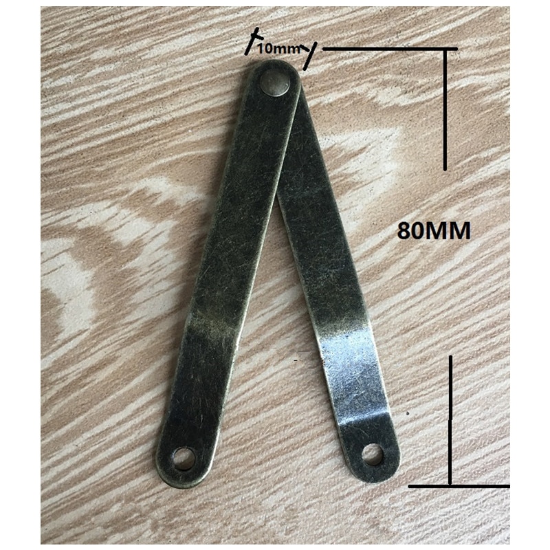 Vintage bronze låg støtte hængsler holder til boks display møbler tilbehør skab dør køkken skab hængsler låg holder ,2 stk