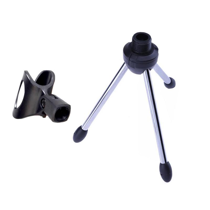 Universal Microphone Stand Tripod For Mini Adjustable Portable Desktop Height Adjustable Zinc Alloy Microphone