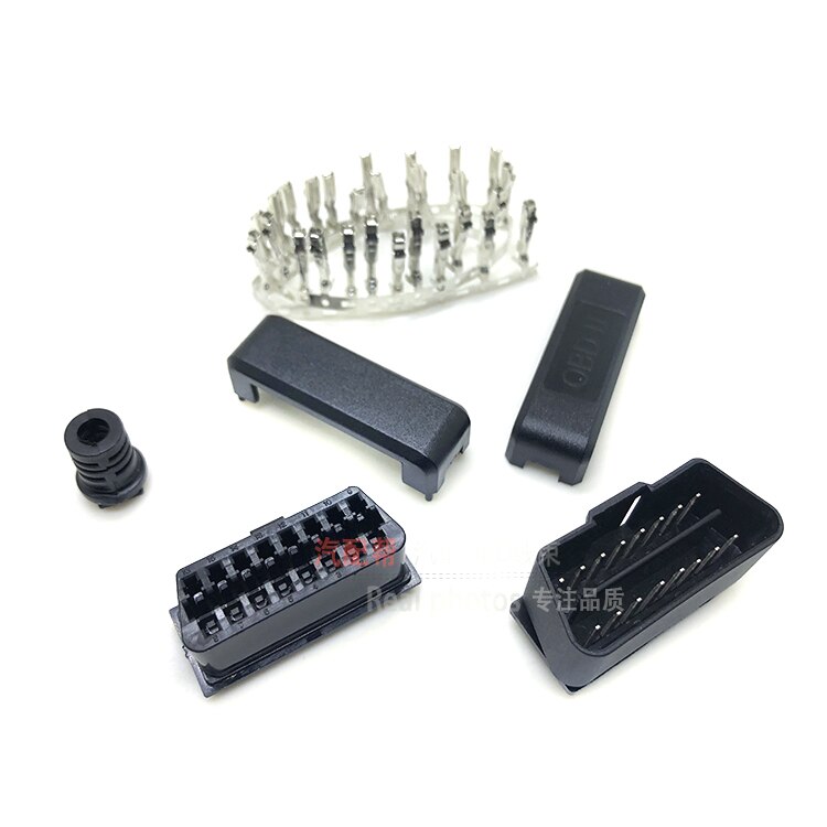 OBD2 16Pin Connector connector / housing OBD male + female + shell + terminal for car diagnostic tool code reader