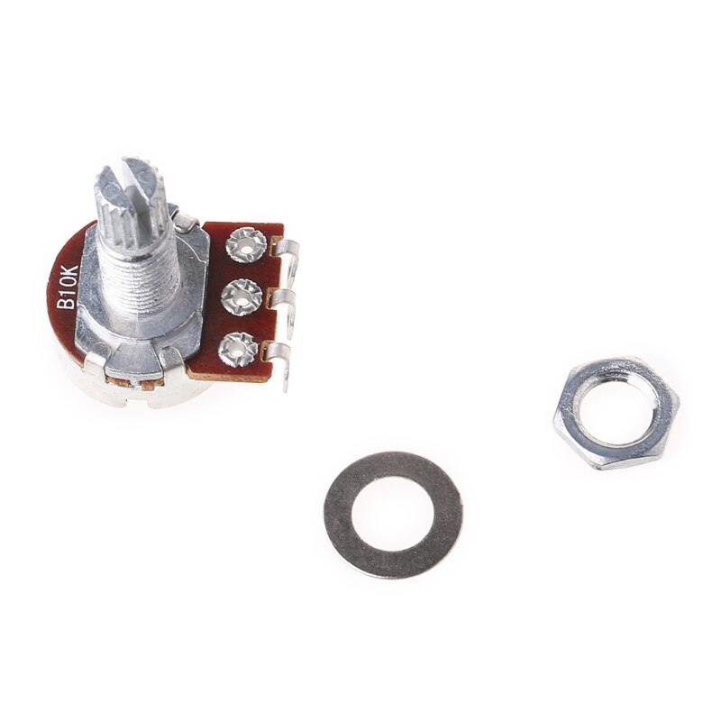 Potentiomètre B10K pour guitare électrique, Pot cannelé, effet basse