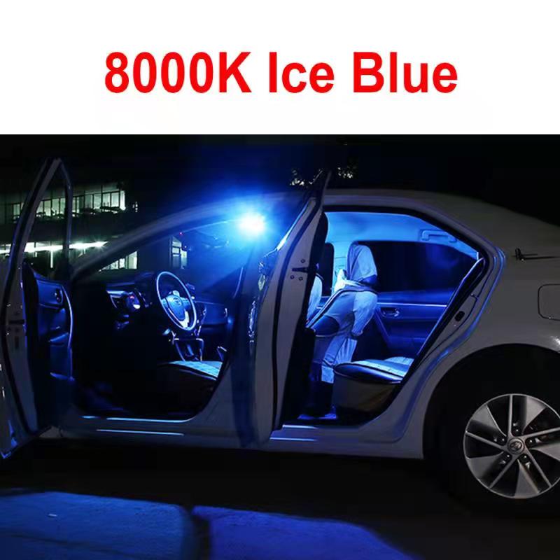 Para Volkswagen VW Passat B5 B6 B7 B8 B4 CC variante Tuning 1998 2006 2007 luz LED Interior de coche bombillas interiores Canbus: Azul oscuro / 2.000-3.000 K