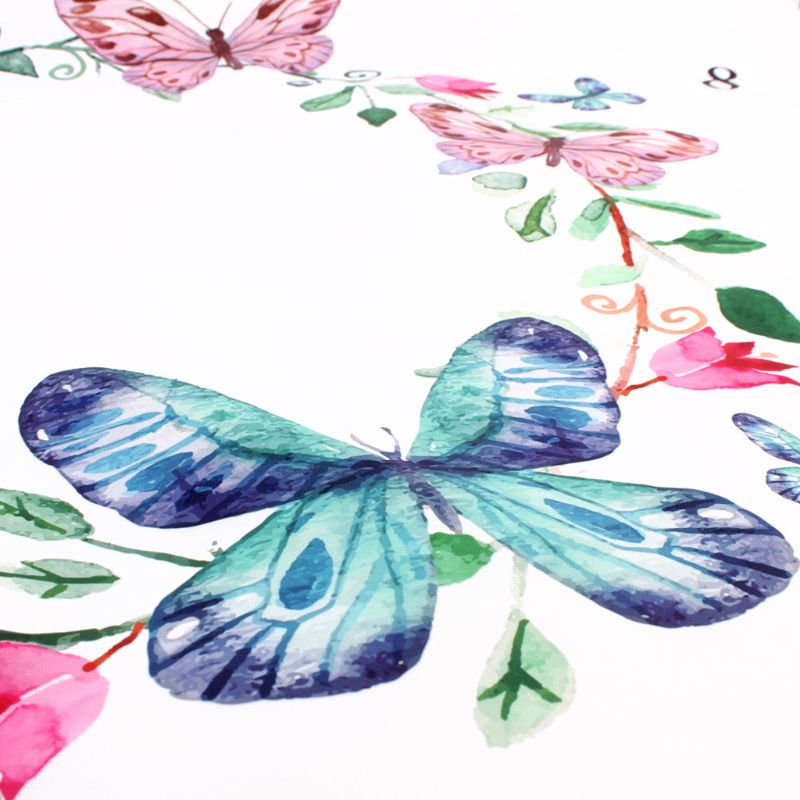 Newborn Baby Milestone Number Butterfly Pattern Mat Blanket Photography Background Backdrop Cloth