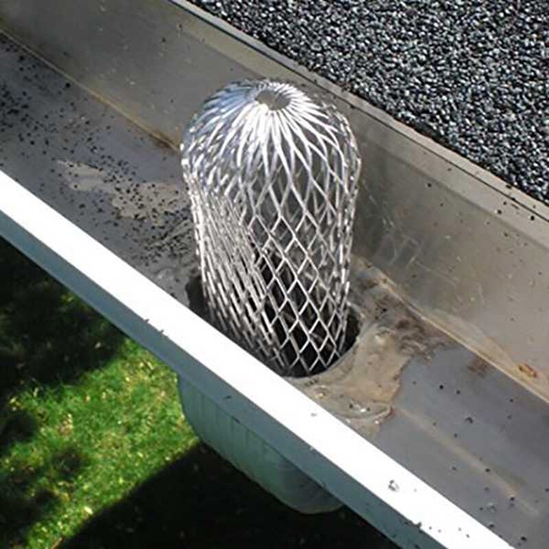 2 stk havearbejdsværktøj og tagrendebeskyttelsesafløb i rustfrit stål filterfilter stopblade og lette at rengøre blade