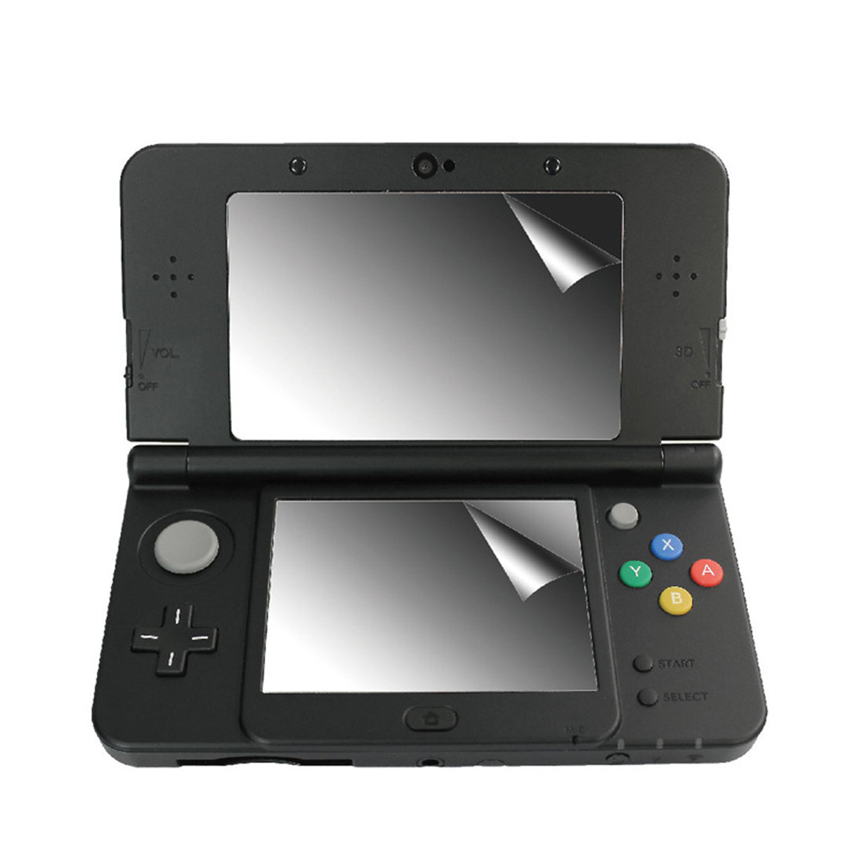 3 in 1 Clear Top & Bottom LCD Cover Film For Nintend 3DS Up screen protector+Touc h screen protector+Cleaning Cloth