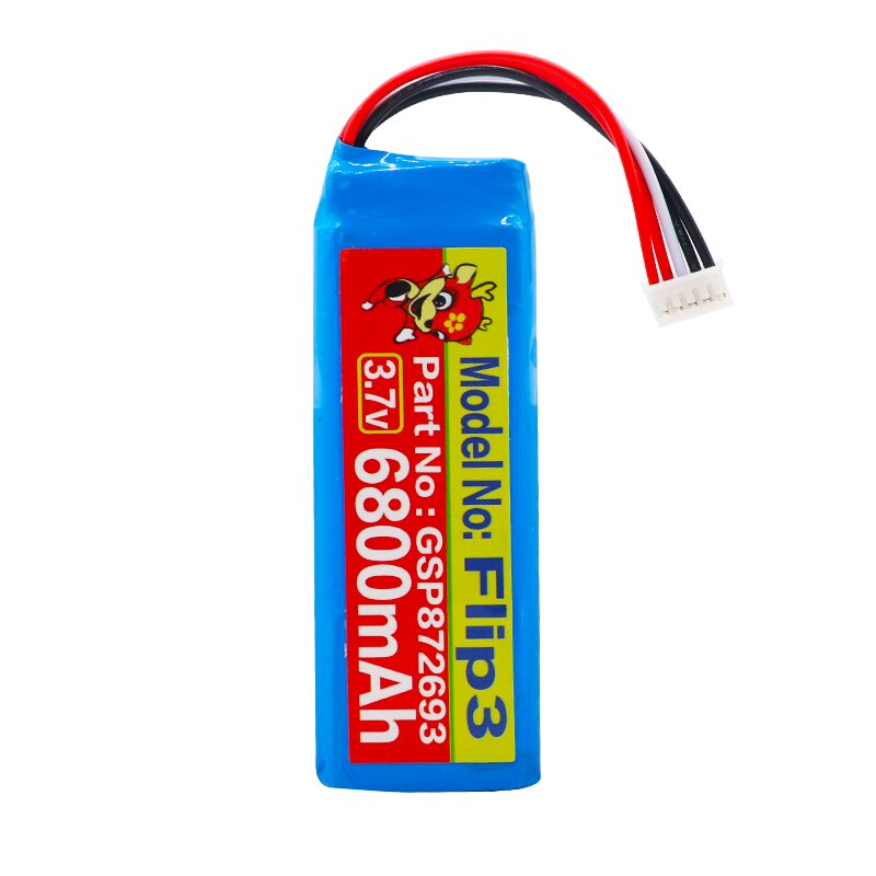 GSP872693 3,7 v 6800/9800mah batería para JBL Flip 3 Flip 3 gris GSP872693 P763098 03