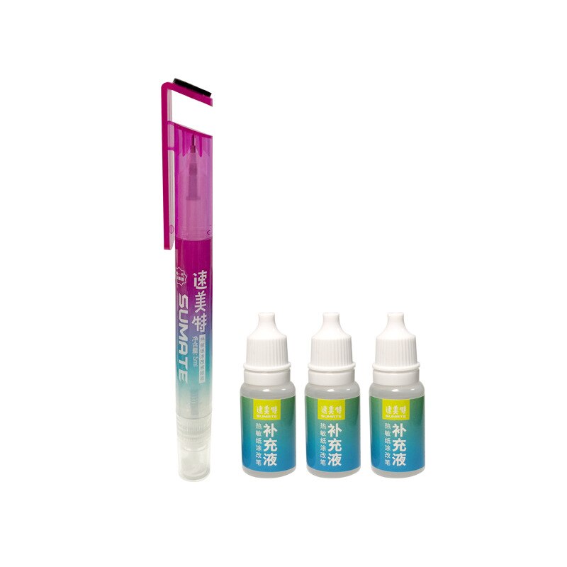 1pc Thermal Sensitive Paper Spray Portable Identity Security Theft Protection Spray Privacy Seal Liquid Cover Eliminator Remover: violet