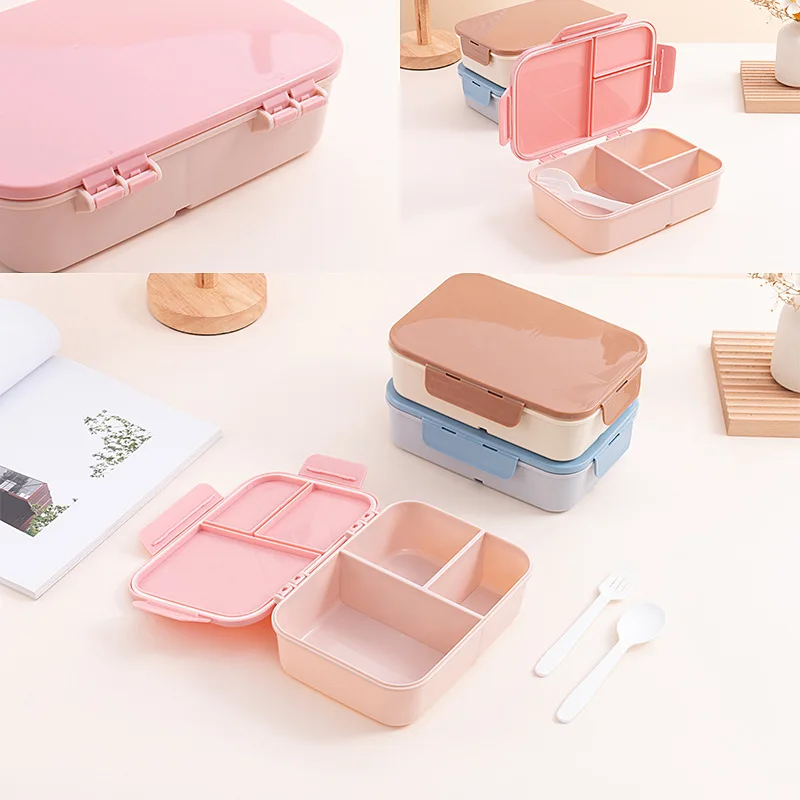 1pc 1200ml Flip-Top Lunch Box,Portable, Leakproof & Waterproof for Outdoor Use, Travel, College, and Office Workers