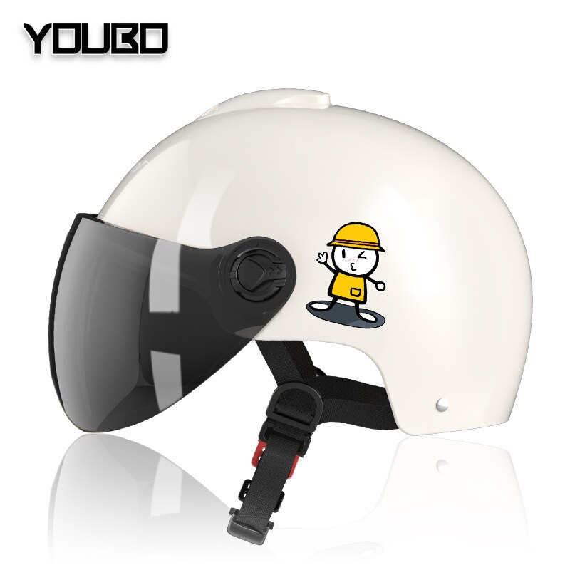 Children&#39;s Electric Motorcycle Helmet Men Women Children Summer Seasons Sunscreen General Full Face Helmet: 3