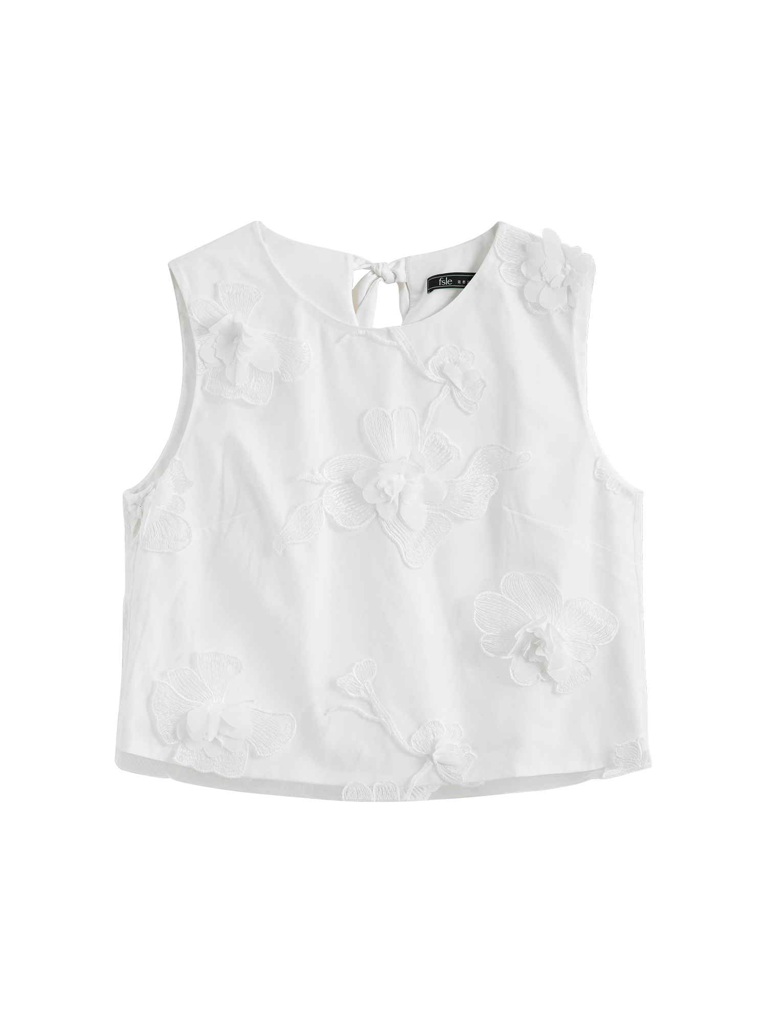 FSLE【Serie Premium】Conjunto de falda y camisa bordada de acetato sin mangas para mujer, conjunto blanco con temperamento para mujer de oficina 25FE12042 + 25FE12009: L / Beige