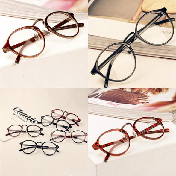 Men Women Nerd Glasses Clear Lens Eyewear Unisex Retro Eyeglasses Spectacles