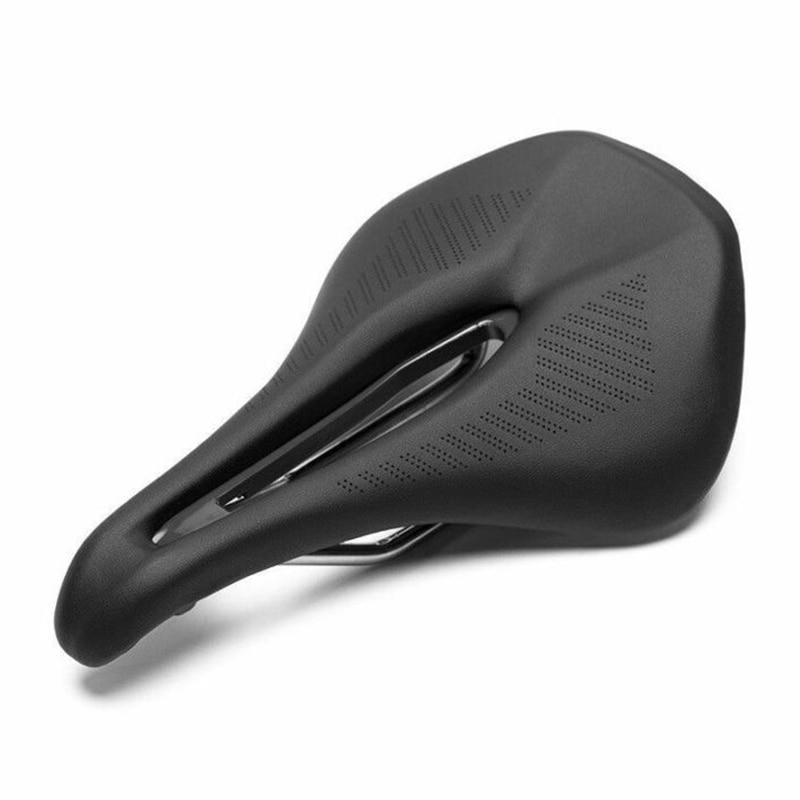 Promend sd -576 holle fietszadel tijdrit triatlon race mtb zadel ultrazacht vezelleer: Zwart