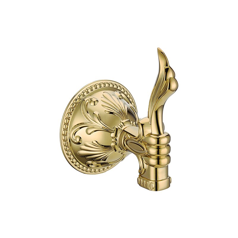 Luxury Gold Bathroom Accessories Set Antique Bathroom Shelves Towel Bar Toilet Paper Holder Cup Soap Holders Toilet Brush Holder