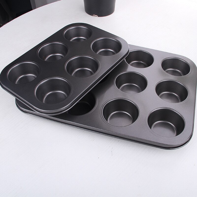 ikke-pinne rund 12 kopper muffins kake form egg terte bakebrett bakeverktøy