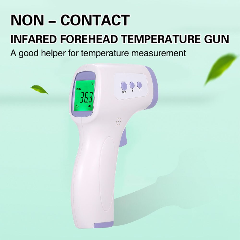Digital infraröd termometer pannatemperatur kroppstemperatur beröringsfri ir termometer för vuxna baby