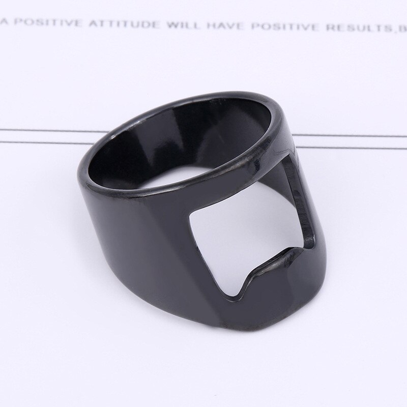 Rvs Bier Openers Vinger Ring Voor Man Ring-Vorm Bier Flesopener Ringen Bar Gereedschap Cool Ringen mannen