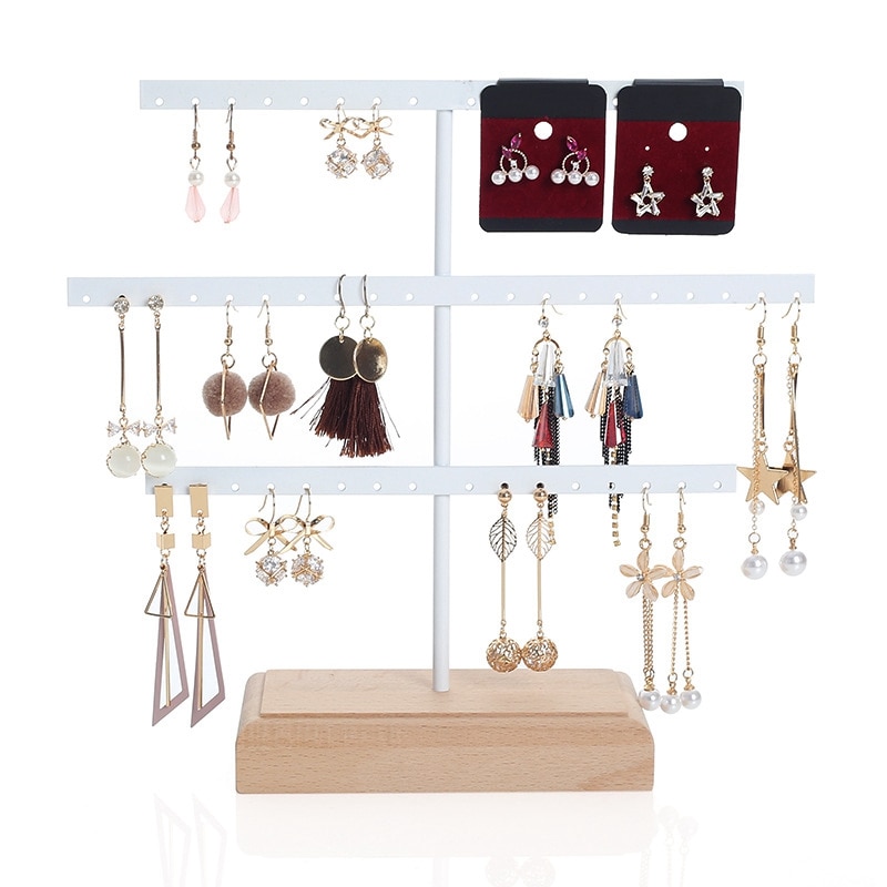 Mode 52 Haak Oorbel Sieraden Organizer Earring Organizer Opknoping Houder Ketting Display Stand Box Houder Rack Sieraden Hanger