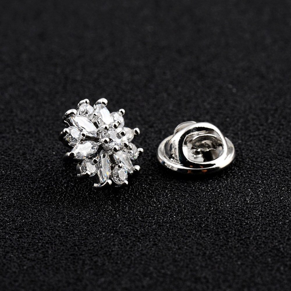 1.4cm feminino mini broches flor zircon lapela pino decoração de roupas menina broche acessórios para mulher