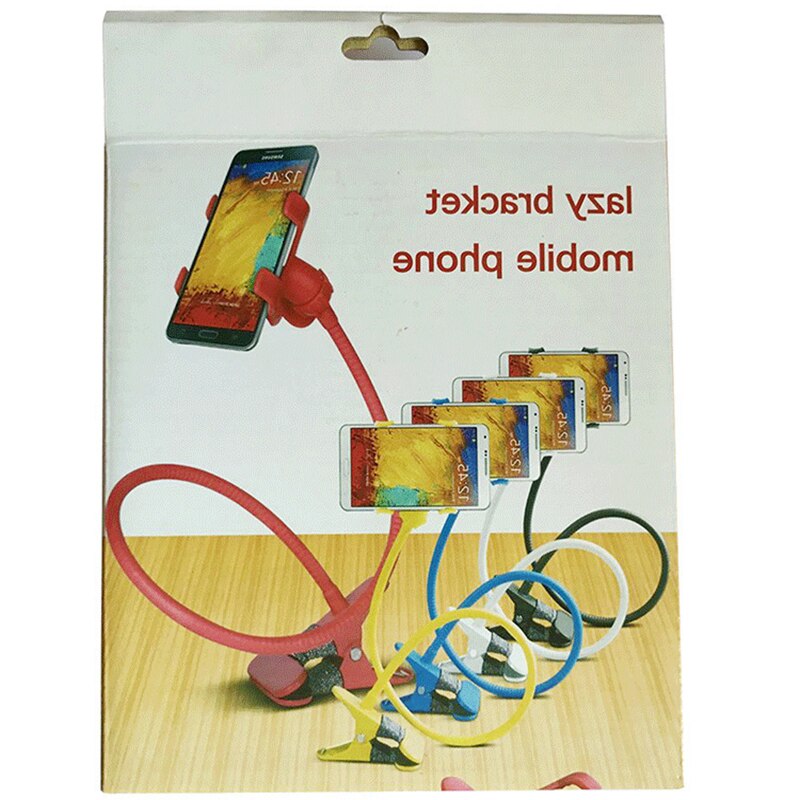 Universale Pigro Supporto Del Telefono Da Scrivania Letto Lato Colorato Flessibile Lungo Braccio Della clip del Supporto Del Basamento Del Telefono per il Telefono mobile Universale
