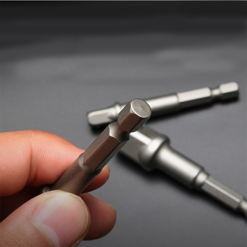 3pcs/set Chrome Vanadium Steel Socket Adapter Hex Shank to 1/4" 3/8" 1/2" Extension Drill Bits Bar Hex Bit Set Power Tools