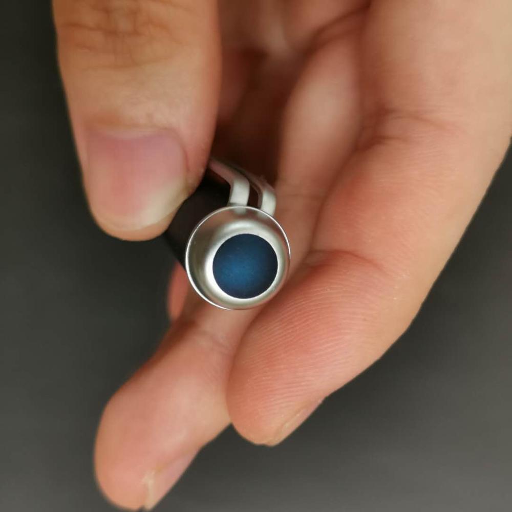 Old Stock Fuliwen Fountain Pen Matte Dark Blue Ink Pen Medium Nib Business Stationery Office school supplies Writing