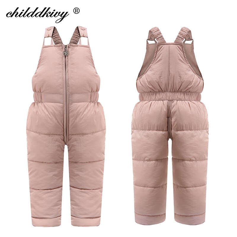 Børn vinter overalls småbørn piger &amp; drenge vinter jumpsuits børn tykke varme bukser børne overalls til drenge 1-5 år