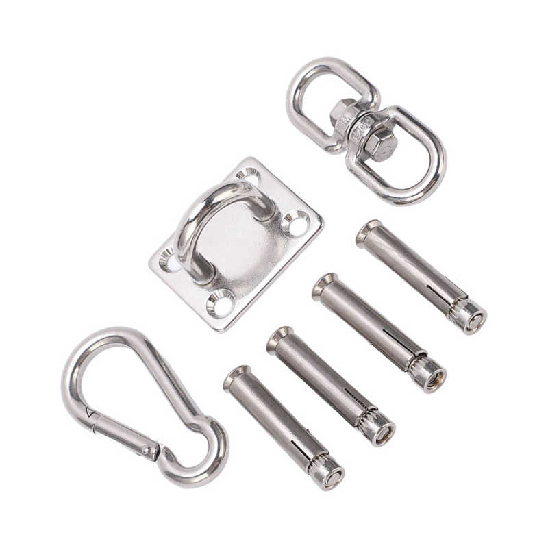 Suspension Ceiling Hanger High Hardness Anti Corrosion Ceiling Hanging Kit Stainless Steel Burr Free for Yoga Suspension