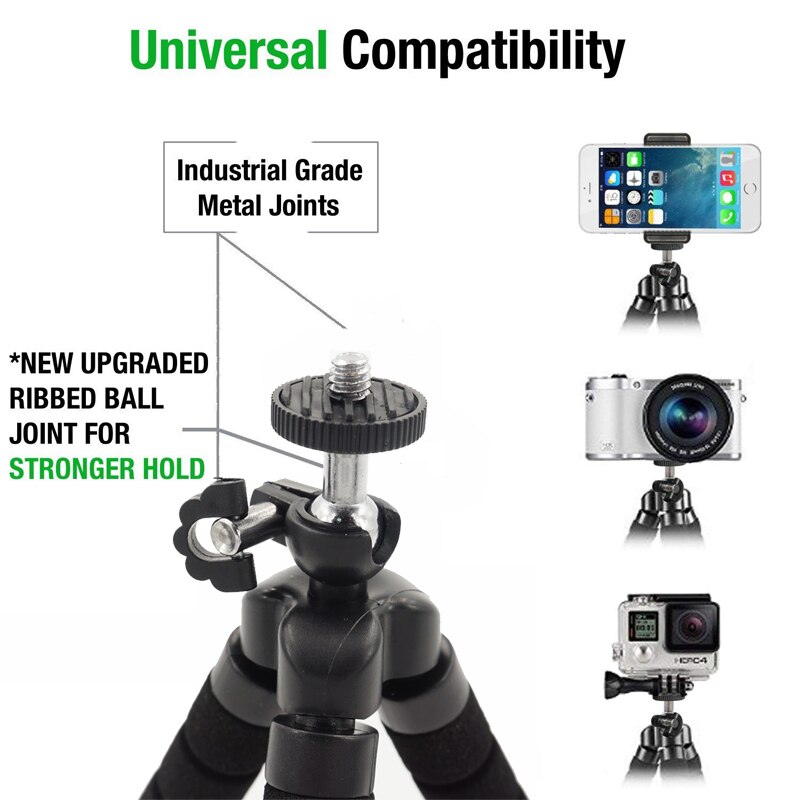 DUSZAKE – Mini trépied Gorillapod Flexible pour téléphone, pour appareil photo, poulpe, pour iPhone, Xiaomi, Samsung