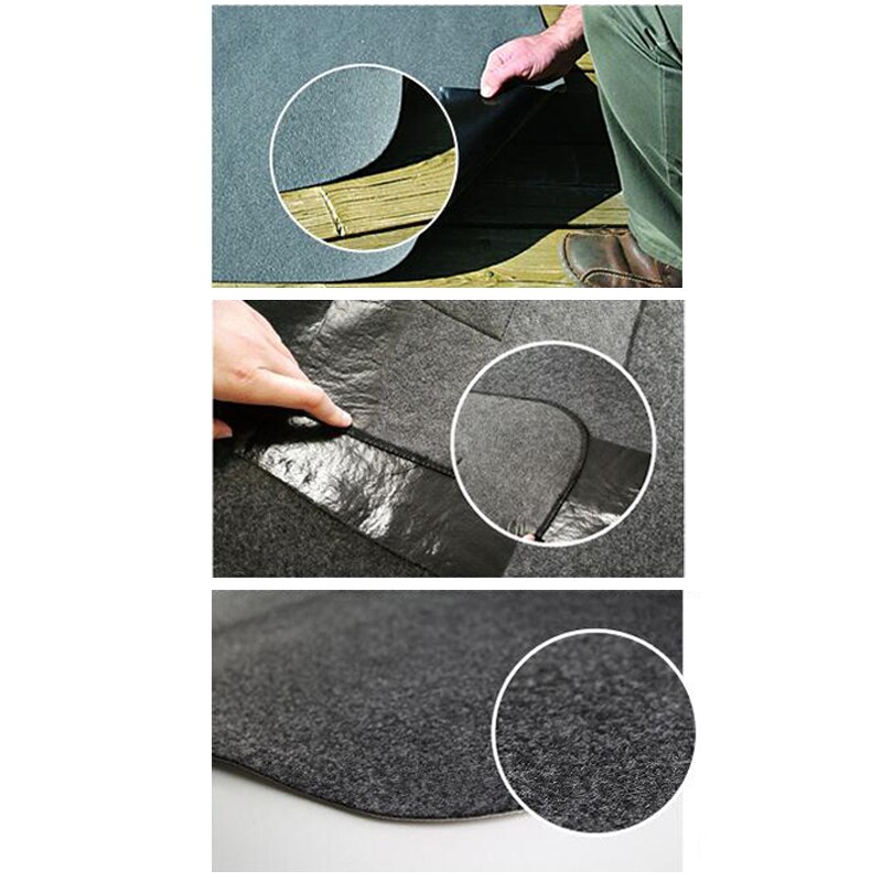 Non-stick bbq grillmatte grillmatte splatter mat liners brannsikker varmebestandig stek matte bakgård gulv beskyttende teppe