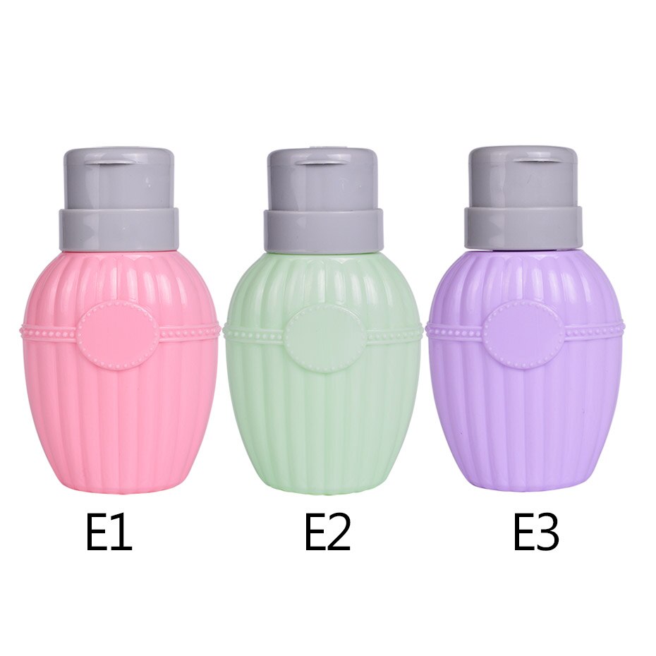 Volledige schoonheid 200ml lege flessen roze navulbare container voor vloeibare alcohol druk pomp dispenser make-up nagelkunst accessoire  ch003