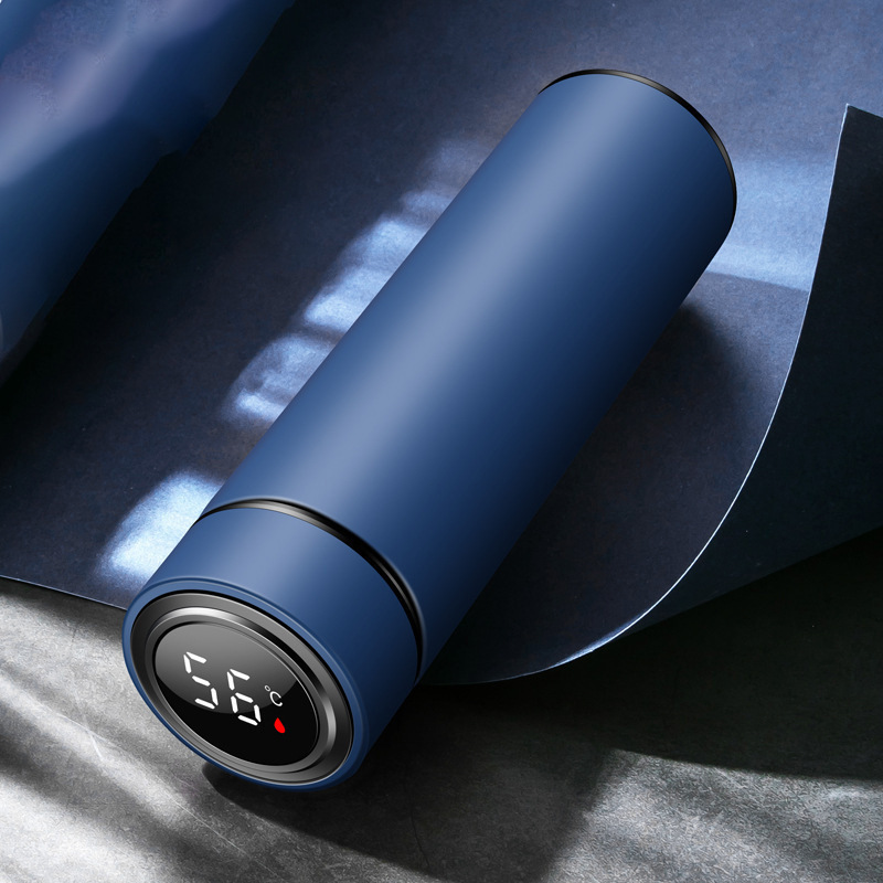 Xiaomi-taza de aislamiento inteligente, botella de agua con pantalla Digital Led de temperatura, tazas térmicas de acero inoxidable, taza de aislamiento inteligente