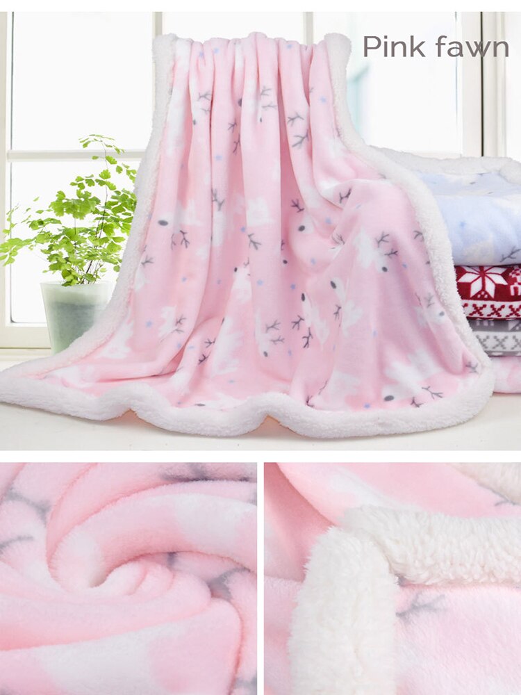 Baby Blanket Easy to Clean Suitable for Newborn Babies Simple Style Stroller Blanket 80*100cm Cartoons Comfortable Baby Blankets