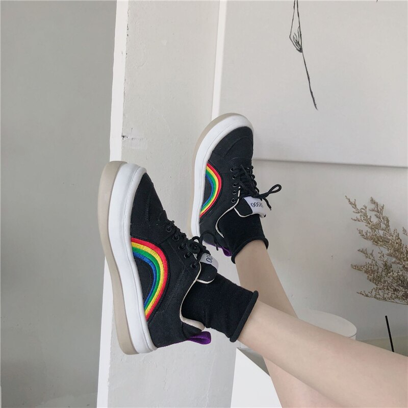 Dame lærred sko farve dame sko dame sneakers dame sko dame lav top canvas sko flade hvide sko